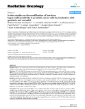Báo cáo khoa học: "In vitro studies on the modification of low-dose hyper-radiosensitivity in prostate cancer cells by incubation with genistein and estradiol"