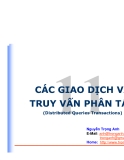 Giao Dịch Phân Tán và Truy Vấn Phân Tán: Tổng Quan Chi Tiết