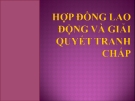 HỢP ĐỒNG LAO ĐỘNG VÀ GIẢI QUYẾT TRANH CHẤP