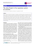 Báo cáo y học: " The role of leptin in the respiratory system: an overview"