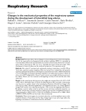 Báo cáo y học: "Changes in the mechanical properties of the respiratory system during the development of interstitial lung edema"