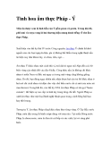 Tinh hoa ẩm thực Pháp - Ý
