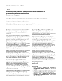 Báo cáo y học: "Potential therapeutic agents in the management of organophosphorus poisoning Soupramanien Sivagnanam"