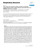 Báo cáo y học: "  The crucial role of particle surface reactivity in respirable quartz-induced reactive oxygen/nitrogen species "