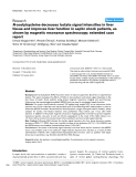 Báo cáo khoa học: "N-acetylcysteine decreases lactate signal intensities in liver tissue and improves liver function in septic shock patients, as shown"