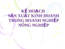 Quản trị doanh nghiệp nông nghiệp