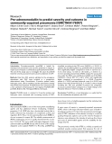 Báo cáo y học: "Pro-adrenomedullin to predict severity and outcome in community-acquired pneumonia [ISRCTN04176397]"