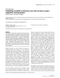 Báo cáo khoa học: " Predicting mortality in intensive care unit survivors using a subjective scoring system"