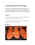 Tự làm món thịt bò khô thơm ngon