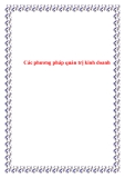 Giáo trình các phương pháp quản trị kinh doanh: Kinh nghiệm và hướng dẫn