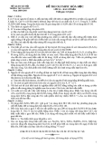 ĐỀ THI OLYMPIC HÓA HỌC LỚP 10 – BAN CƠ BẢN