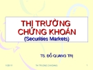 Giáo trình Thị trường chứng khoán: Kinh nghiệm và kiến thức chuyên sâu