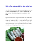 Món cuốn – phong cách ẩm thực miền Nam