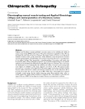 Báo cáo y học: "Disentangling manual muscle testing and Applied Kinesiology: critique and reinterpretation of a literature review"