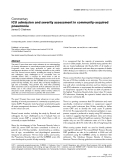 Báo cáo y học: "ICU admission and severity assessment in community-acquired pneumonia"