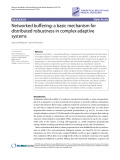 Nghiên cứu y học về Networked Research buffering: Cơ chế cơ bản cho sự mạnh mẽ phân tán trong các hệ thống thích ứng phức tạp