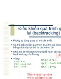 Điều khiển quá trình Backtracking (quay lui): Kinh nghiệm và phương pháp