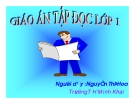 Giáo án tập đọc lớp 1 [mới nhất]