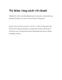 Trị thâm vùng nách với chanh