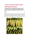 3 loại vitamin ngăn ngừa dấu hiệu lão hóa 