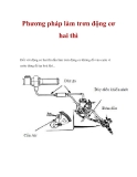 Phương pháp làm trơn động cơ hai thì hiệu quả nhất
