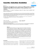 Báo cáo sinh học: "Estimation of prediction error variances via Monte Carlo sampling methods using different formulations of the prediction error variance"