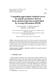 Báo cáo sinh học: "Computing approximate standard errors for genetic parameters derived from random regression models ﬁtted by average information REML"