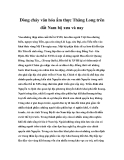 Dòng chảy văn hóa ẩm thực Thăng Long trên đất Nam bộ xưa và nay