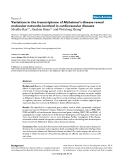 Báo cáo y học: "Variations in the transcriptome of Alzheimer's disease reveal molecular networks involved in cardiovascular diseases"