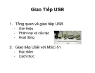 Giao Tiếp USB: Phân Loại và Cấu Tạo [SLIDE Chi Tiết]