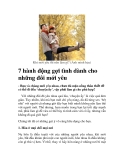  7 hành động gợi tình dành cho những đôi mới yêu