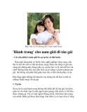  'Hành trang' cho nam giới đi tán gái