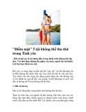 "Điểm mặt" 5 tội không thể tha thứ trong Tình yêu 