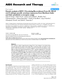 Báo cáo y học: "Genetic analysis of HIV-1 Circulating Recombinant Form 02_AG, B and C subtype-specific envelope sequences from Northern India and their predicted co-receptor usage"