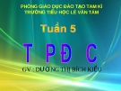 Giáo án điện tử tiểu học: Tập đọc mục lục sách
