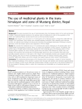 Báo cáo y học: "The use of medicinal plants in the transhimalayan arid zone of Mustang district, Nepal"