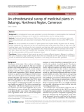 Báo cáo y học: "An ethnobotanical survey of medicinal plants in Babungo, Northwest Region, Cameroo"