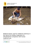 Báo cáo y học: "Medicinal plants used for traditional veterinary in the Sierras de Córdoba (Argentina): An ethnobotanical comparison with human medicinal uses"