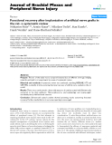 Báo cáo y học: "Functional recovery after implantation of artificial nerve grafts in the rat- a systematic review"