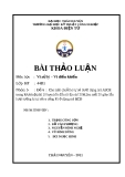 Bài Thảo Luận Vi Xử Lý - Vi Điều Khiển Môn Học