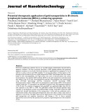báo cáo khoa học: "Potential therapeutic application of gold nanoparticles in B-chronic lymphocytic leukemia (BCLL): enhancing apoptosis"