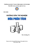 Bài giảng hướng dẫn thí nghiệm hóa phân tích - Ths Võ Hồng Thi