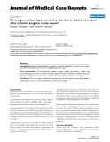 Báo cáo khoa hoc:" Severe generalised hypersensitivity reaction to topical neomycin after cataract surgery: a case report"
