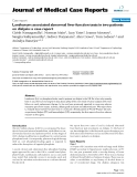 Báo cáo y học: " Lanthanum associated abnormal liver function tests in two patients on dialysis: a case report"