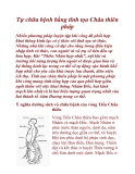Tự chữa bệnh bằng tĩnh tọa 