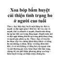 Xoa bóp bấm huyệt cải thiện tình trạng ho ở người cao tuổi