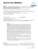 Báo cáo khoa học: Efficacy of low level laser therapy on neurosensory recovery after injury to the inferior alveolar nerve