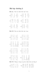 Bài tập toán cao cấp-Chương 2