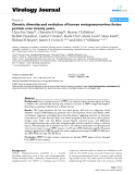 Báo cáo y học: " Genetic diversity and evolution of human metapneumovirus fusion protein over twenty years"