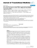 báo cáo hóa học:" The chemiluminescence based Ziplex® automated workstation focus array reproduces ovarian cancer Affymetrix GeneChip® expression profiles"